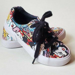 Disney Parks Kids Mickey Mouse & Friends Comic Theme Sneakers Unisex Size 9/10